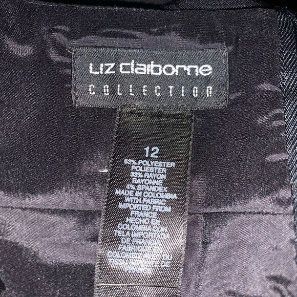 NWT Liz Claiborne black straight dress size 12 - Picture 3 of 4